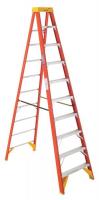 3W183 Stepladder, Fiberglass, 10 ft H, 300 lb Cap