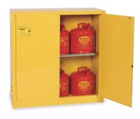 3W208 Flammable Safety Cabinet, 30 Gal., Yellow