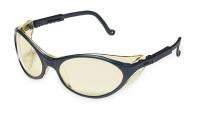 3WLJ4 Safety Glasses, Amber, Scratch-Resistant