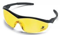 3WLR8 Safety Glasses, Amber, Scratch-Resistant
