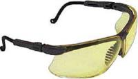 3WLW3 Safety Glasses, Amber Lens, Wraparound