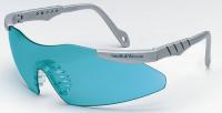 3WLX1 Safety Glasses, Teal, Scratch-Resistant