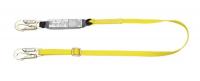 3WNJ3 Lanyard, 1 Leg, Polyester, Yellow