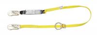 3WNJ5 Lanyard, 1 Leg, Polyester, Yellow