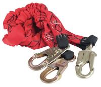 3WNJ7 Lanyard, 2 Leg, Nylon , Red