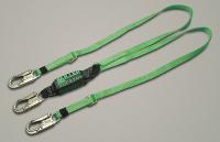 3WNU6 Lanyard, 2 Leg, Polyester, Green