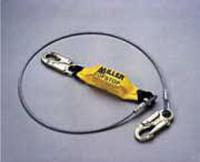 3WNU9 Lanyard, 1 Leg, Steel, Yellow