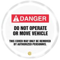 3WPP3 Danger Sign, 16 x 16In, R and BK/WHT, Vinyl