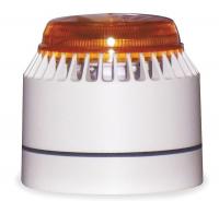 3WU56 Horn Strobe, White/Amber, ABS, 18 to 30VDC