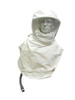 3WXR9 Hood, Universal, White, Tychem(R)