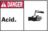 3XAT8 Danger Label, Instruction, 3-1/2 In. H, PK5