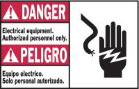 3XAV4 Danger Label, Instruction, 5 In. W, PK 5