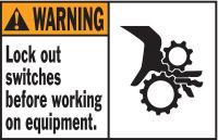 3XAX6 Machine/Equipment Label, Instruction, PK 5