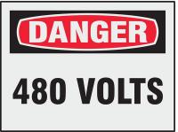 3XDT2 Danger Label, Electrical Hazard, PK 8