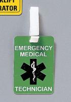 3XDY9 EMT Identification Badge, 4 x 2.5