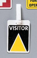 3XFC4 Identification Visitor Badge, 4 x 2.5
