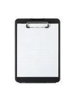 3XJH8 Clipboard, 9 x 12 In, Polypropylene, Black