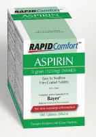3XKX9 Aspirin, 50 Packets of 2 Tablets, PK 100