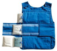 3XLN7 Cooling Vest, Universal, Poly/Cotton, Blue