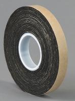 15C274 Double Coated Tape, 3/4 In x 5 yd., Black