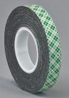 15C172 Double Coated  Tape, 3/4In x 5 yd., Black