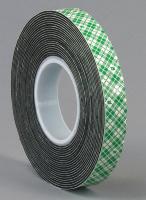 15C216 Double Coated  Tape, 1/2In x 5 yd., Black