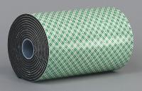 15C198 Double Coated  Tape, 6 In x 5 yd., Black