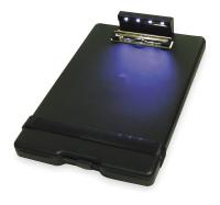 3XZR3 Storage Clipboard w/Lite, Letter, Black