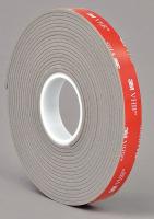 15C399 VHB Tape, 1 In x 5 yd., Gray