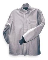 3YA95 Flame-Resistant Jacket, Gray, L