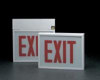 3WDD3 Exit Sign, 14.0W, Red, 1 Face