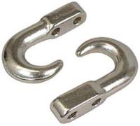 3YAY7 Tow Hook, 10000 Lb, Chrome, PR1