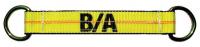 3YCH7 Web Sling Strap, Yellow, Polyester