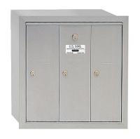 3YNV1 Vertical Mailbox, 3 Doors, Alum