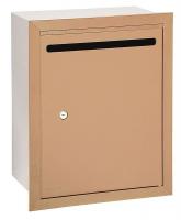 3YNX2 Letter Box, Brass, Recessed