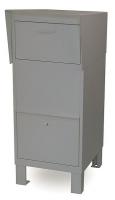 3YNX4 Courier Box, Gray