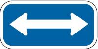4KTU3 Parking Sign, 6 x 12In, WHT/BL, SYM, MUTCD