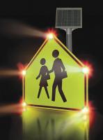 3YPG3 Traffic Sign, 30 x 30In, BK/FLUOR YEL, SYM