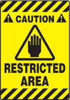 3YRR2 Floor Sign, Black/Yellow, 14 In. x 20 In