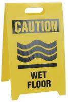 3YRZ6 Floor Stand Safety Sign, 12 x 20