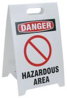 3YTD3 Floor Stand Safety Sign, 12 x 20