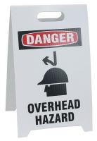 3YTE3 Floor Stand Safety Sign, 12 x 20