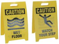 3YTG6 Floor Sign Reversable Wet Floor, 12 x 20
