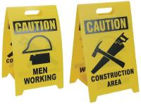 3YTK6 Floor Sign Reversible Men Working12 x 20