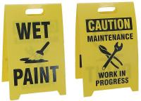 3YTL3 Floor Sign Reversible Wet Paint, 12 x 20