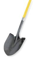 3YU82 Round Point Shovel, 48 In.Handle, 14 ga.