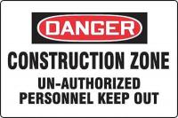 3YUD8 Danger Sign, 24 x 36In, R and BK/WHT, ENG