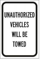 3YUP9 Traffic Sign, 18 x 12In, BK/WHT, Text, MUTCD