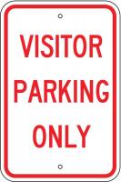 3YVC4 Parking Sign, 18x12In, RED/WHT, Text, MUTCD