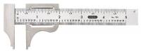 3YWR2 Slide Caliper, 4 In, SS, 1/16, 1mm Grad